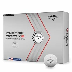 Callaway Chrome Soft X LS Golf Balls - 1 Dozen White 2022