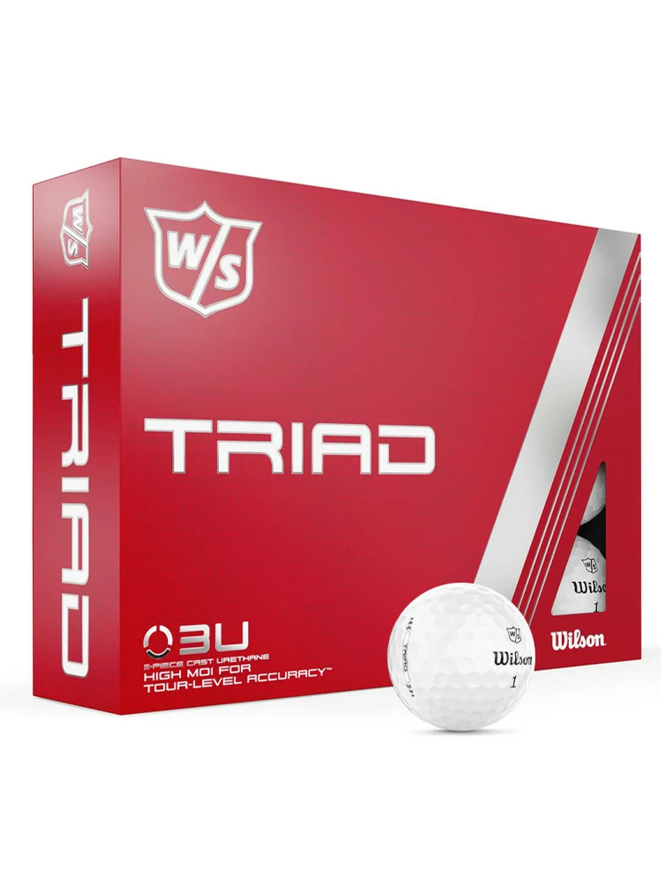 Wilson Staff Triad Golf Balls - 1 Dozen White 3 Wilson Staff Triad Golf Balls - 1 Dozen White