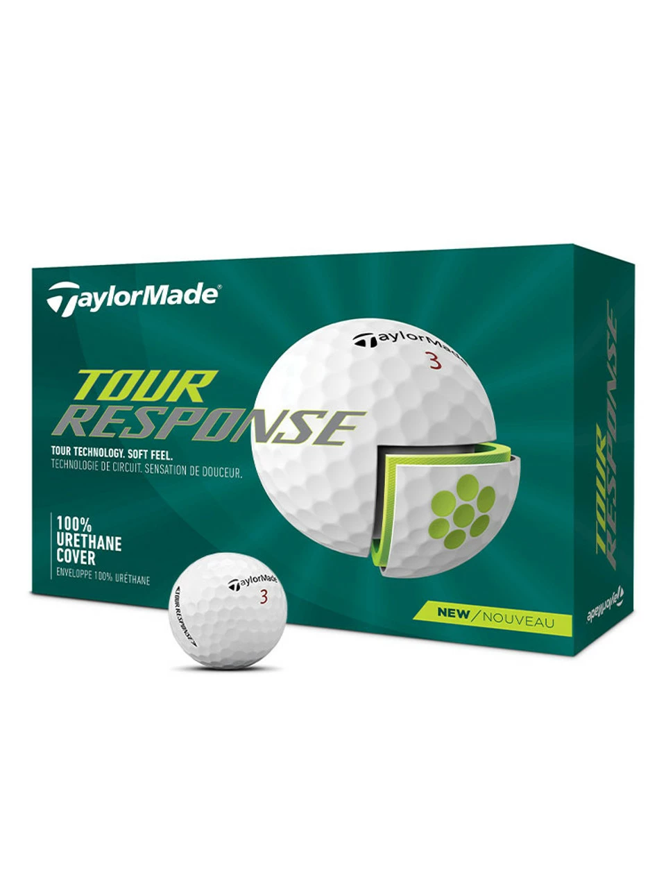 TaylorMade Tour Response Golf Balls - 1 Dozen 2022 3 TaylorMade Tour Response Golf Balls - 1 Dozen 2022