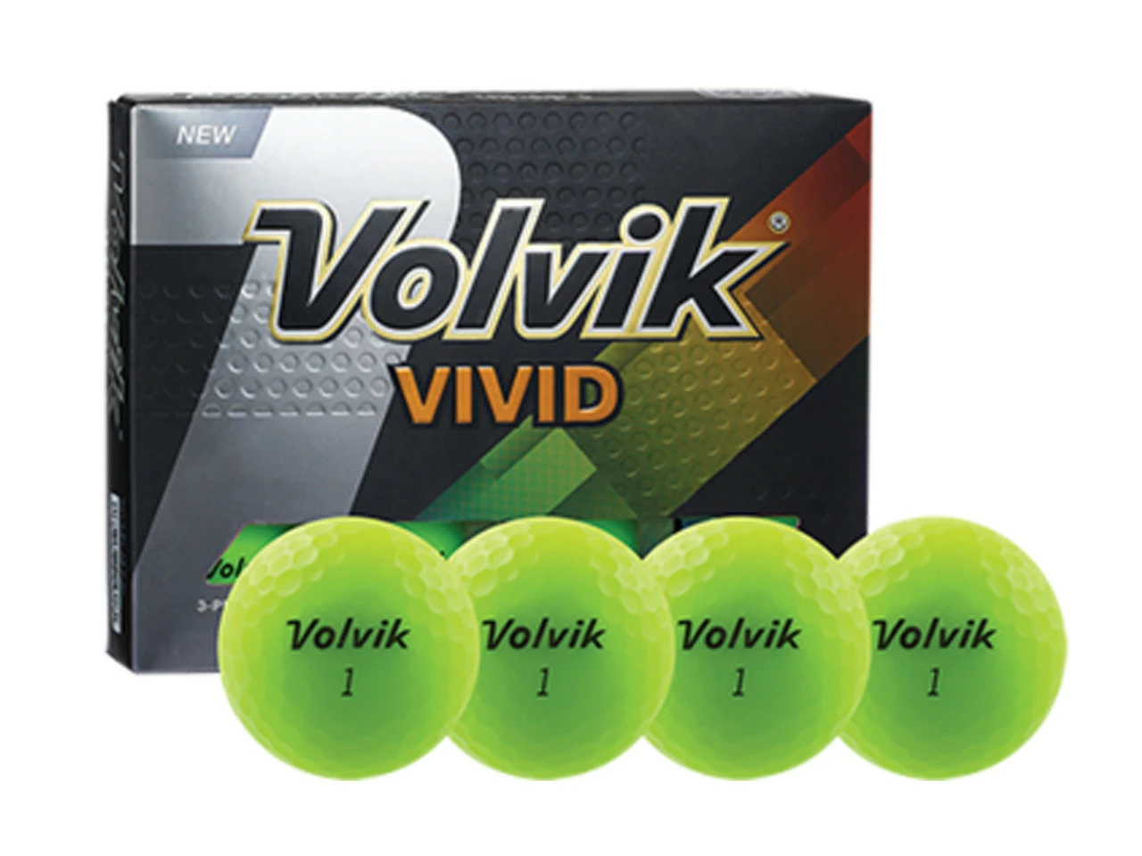 Volvik Vivid Golf Balls - 1 Dozen Green 3 Volvik Vivid Golf Balls - 1 Dozen Green