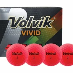 Volvik Vivid Golf Balls - 1 Dozen Pink