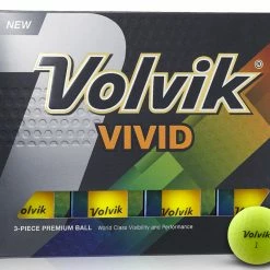 Volvik Vivid Golf Balls - 1 Dozen Yellow