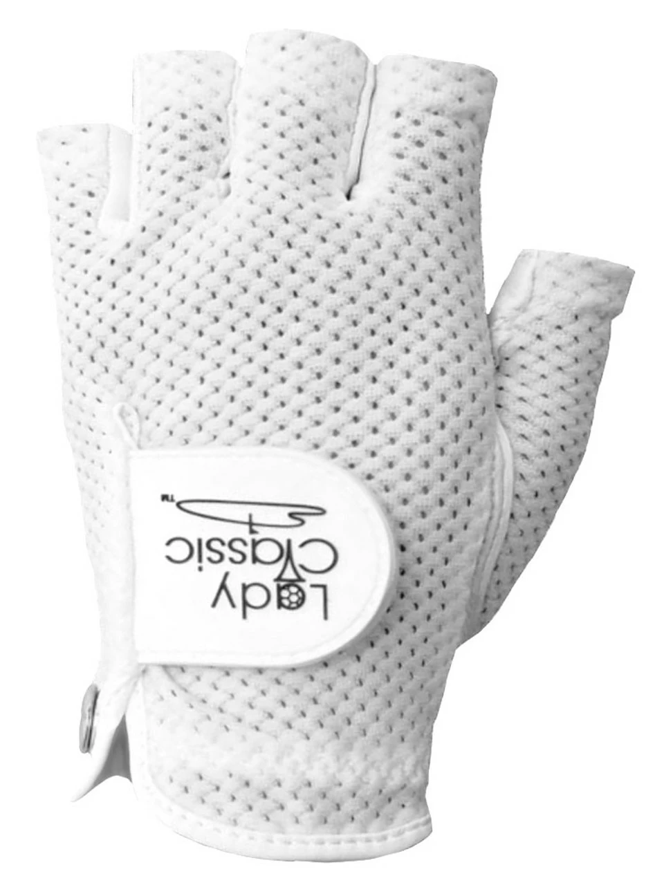 Lady Classic Half Glove - White 3 Lady Classic Half Glove - White