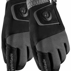 TaylorMade Rain Control Pair Of Golf Gloves Black