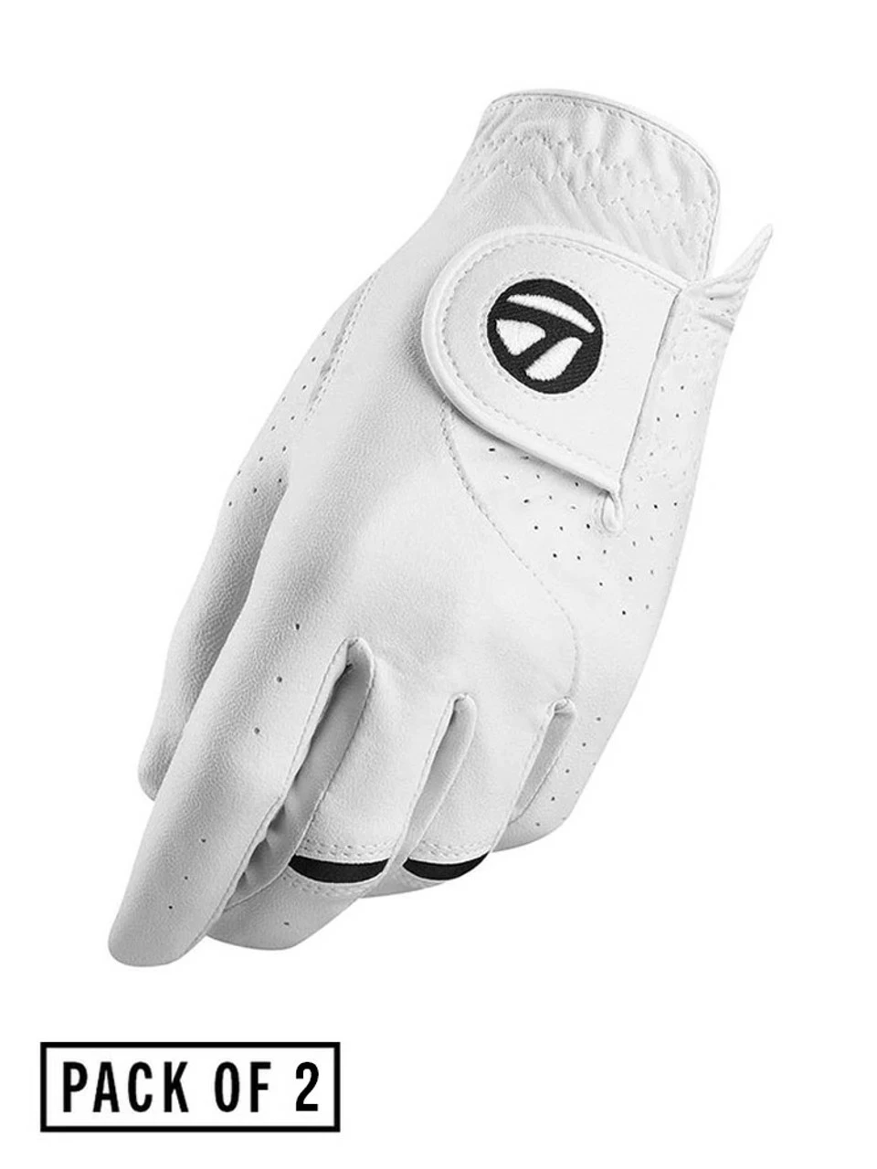 TaylorMade Stratus Tech Golf Glove - 2 Pack White 3 TaylorMade Stratus Tech Golf Glove - 2 Pack White
