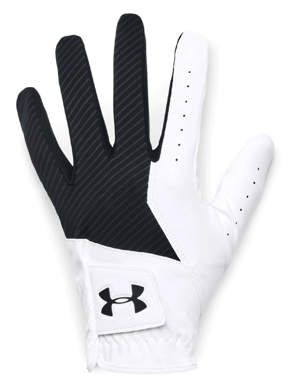Under Armour Medal Golf Glove - White/Black 3 Under Armour Medal Golf Glove - White/Black