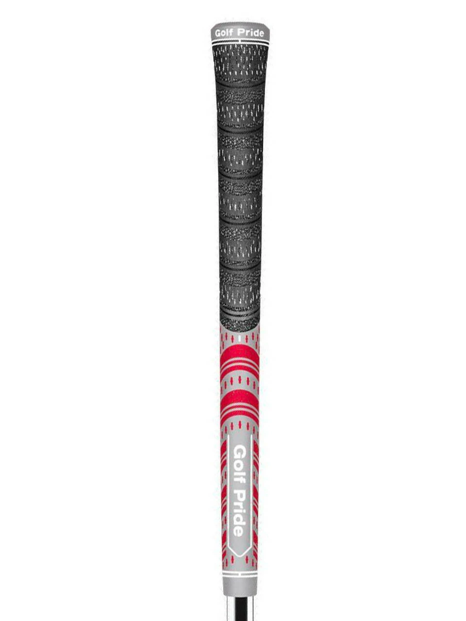 Golf Pride Multicompound Standard Golf Grip - Grey/Red 3 Golf Pride Multicompound Standard Golf Grip - Grey/Red