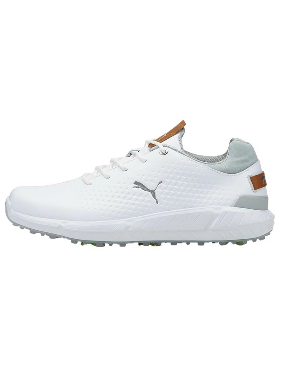 Puma IGNITE ARTICULATE Leather Golf Shoes - Puma White/Puma Silver 3 Puma IGNITE ARTICULATE Leather Golf Shoes - Puma White/Puma Silver
